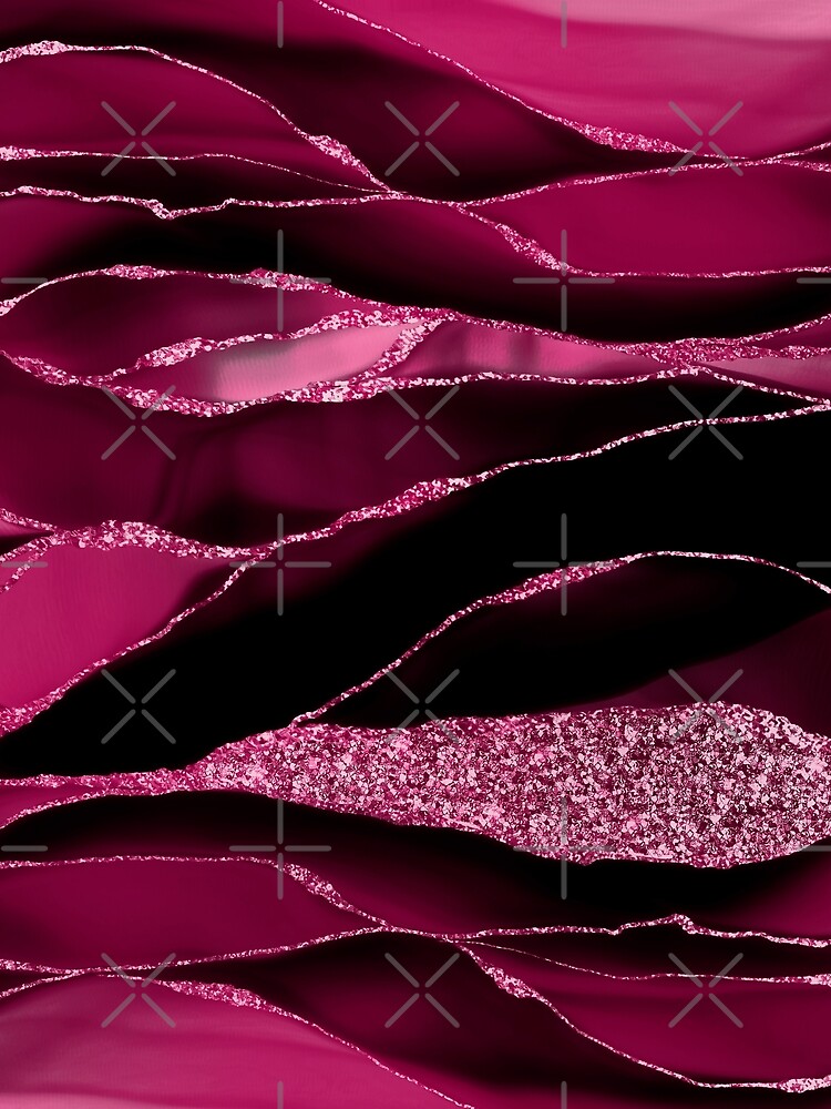 Purple And Deep Red Glamour Marble And Agate Landscapes by MysticMarble