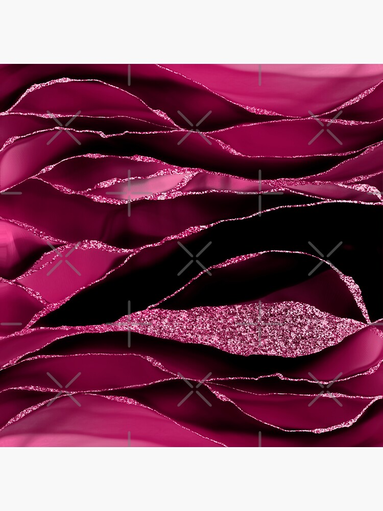 Purple And Deep Red Glamour Marble And Agate Landscapes by MysticMarble