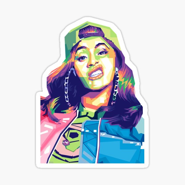 "Cardi B" Sticker For Sale By Ernandofp | Redbubble