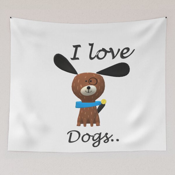 Item preview, I love dogs designed and sold by Creative fashion Mix.