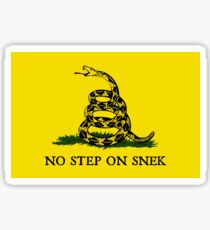Pegatina Sin paso en la bandera de Snek