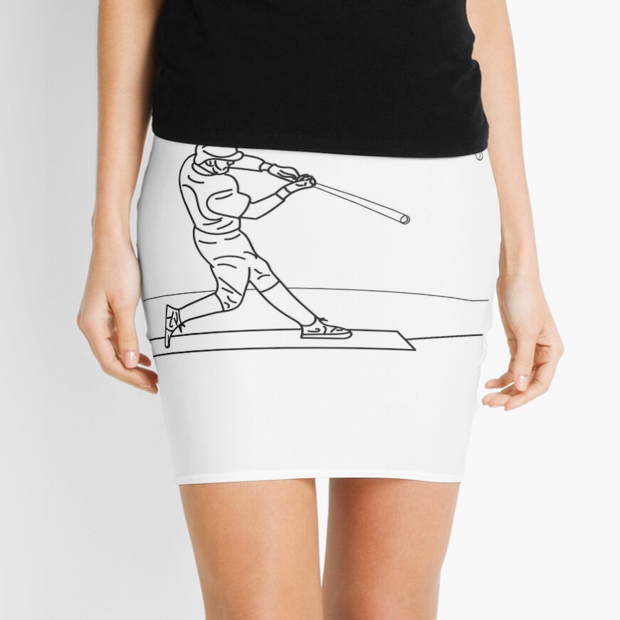 Baseball player outline drawing. Art Board Print for Sale by Jurie Maree