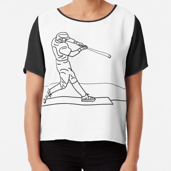 Baseball player outline drawing. Art Board Print for Sale by Jurie Maree