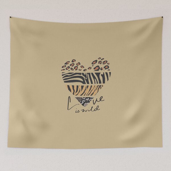 Item preview, Love is Wild Heart designed and sold by Artcraft-Ink.