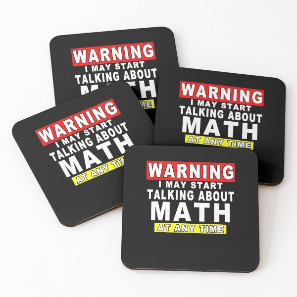 Item preview, Warning I May Start Talking About Math At Any Time Funny Gift Idea designed and sold by majeed10.
