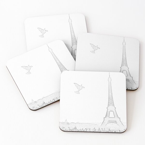 Item preview, Flying near the Eiffel Tower designed and sold by swan2sky.