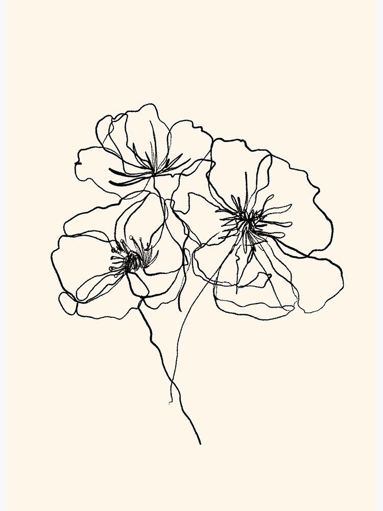 Flower Draw Black Vector & Photo (Free Trial) | Bigstock