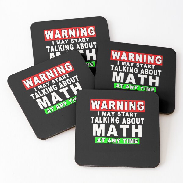 Item preview, Warning I May Start Talking About Math At Any Time Funny Gift Idea designed and sold by majeed10.