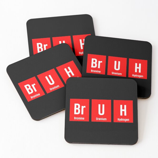 Item preview, Bruh Chemistry Periodic Table Science designed and sold by WarmlyGreetings.
