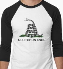 No Step on Snek Graphic Men's Baseball ¾ T-Shirt