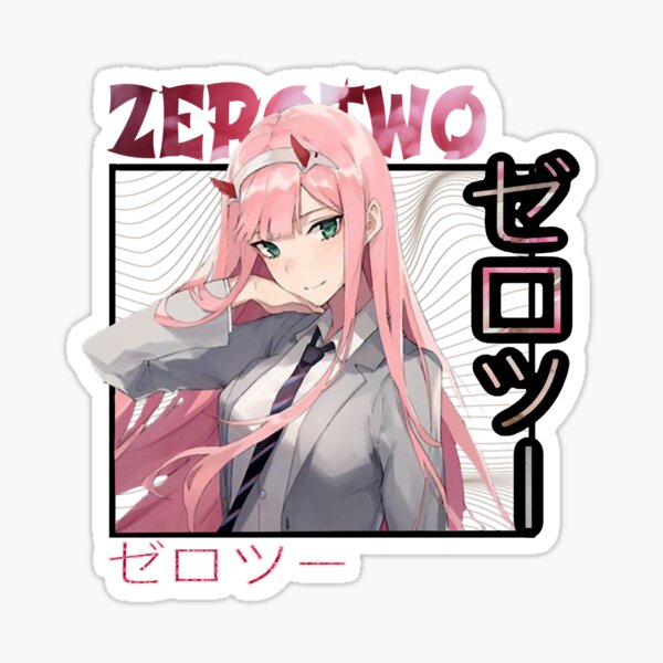 cute Zero two - Darling in the Franxx Sticker for Sale by Kami-Anime