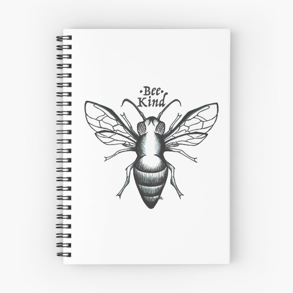 Item preview, Black and White Honey Bee - Bee Kind designed and sold by The White Bat.