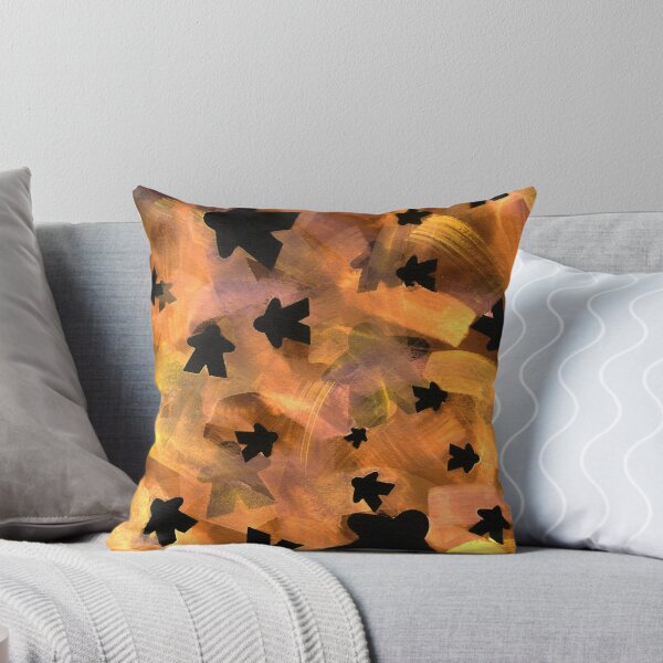 Item preview,  Halloween Game Room Decor | Black and Orange Meeple designed and sold by Zab Butler Design.