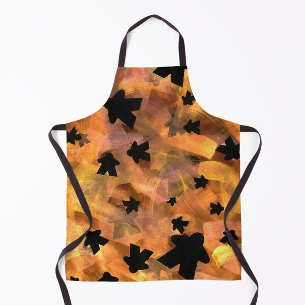 Item preview, Halloween Game Room Decor | Black and Orange Meeple designed and sold by Zab Butler Design.