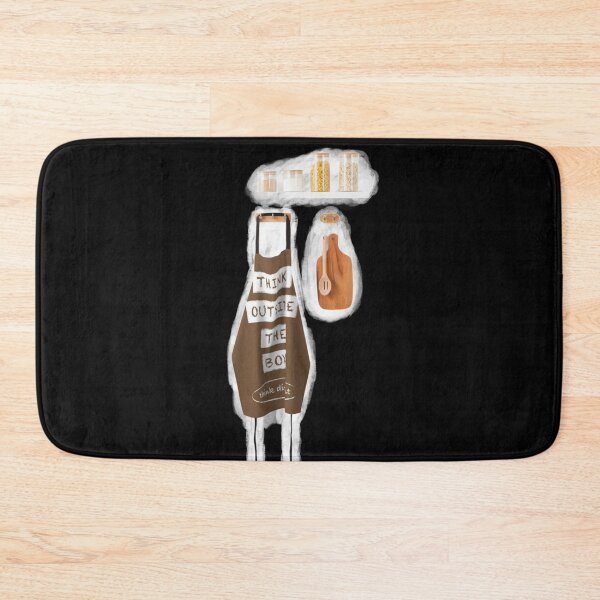 Item preview, Kitchen apron Think outside the box designed and sold by Zwuck.