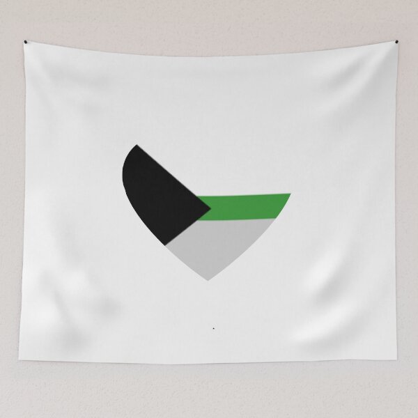 Item preview, Pride Flag Heart - Demiromantic Pride - White Background designed and sold by thesassypanda.