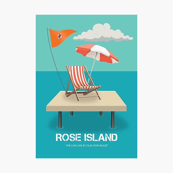 Rose Island - Alternative Movie Poster Photographic Print