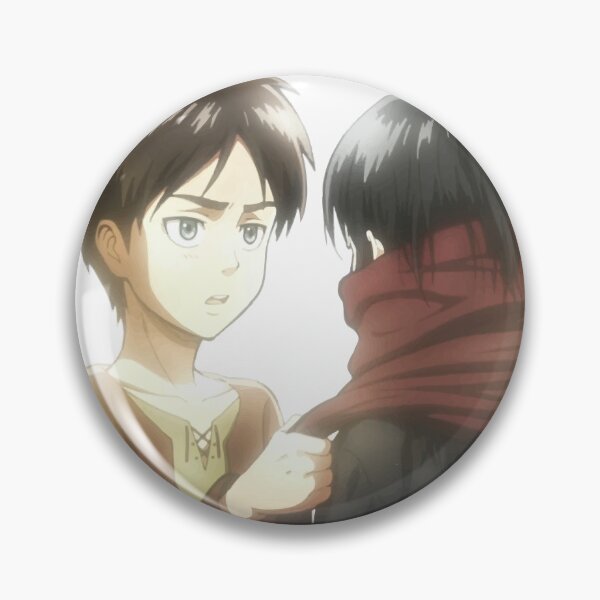 Attack On Titan Mikasa & Armin Metal Anime Pin Set GE-50710 Attack On Titan Mikasa & Armin Metal Anime Pin Set GE-50710