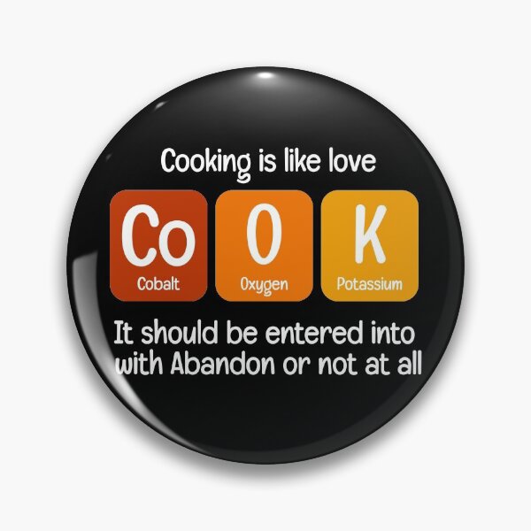 Item preview, Cook Food Lover Chemistry Periodic Table Science Humor designed and sold by WarmlyGreetings.