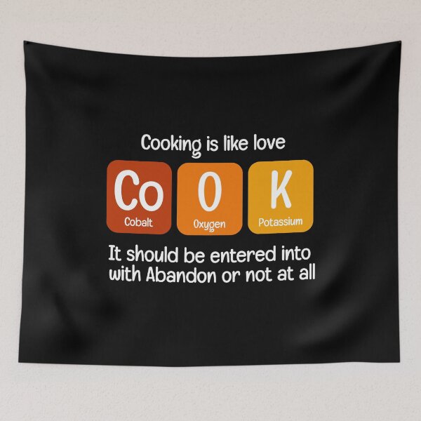 Item preview, Cook Food Lover Chemistry Periodic Table Science Humor designed and sold by WarmlyGreetings.