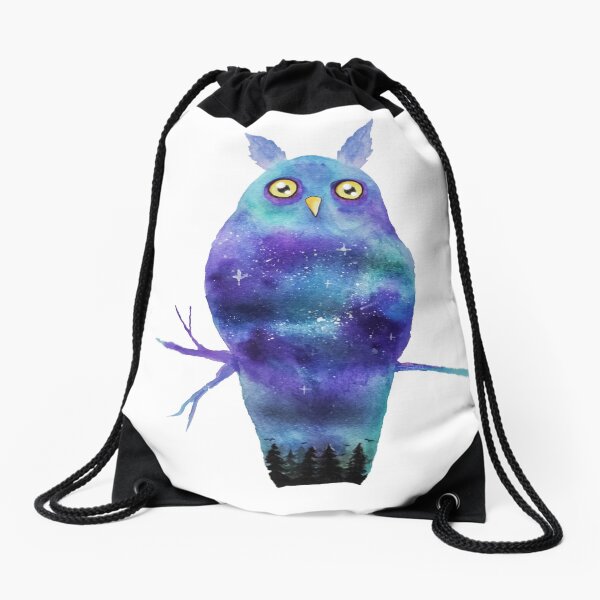 Night Owl Drawstring Bag