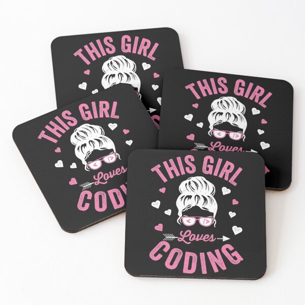 Item preview, This Girl Loves Coding designed and sold by VDKMerch.