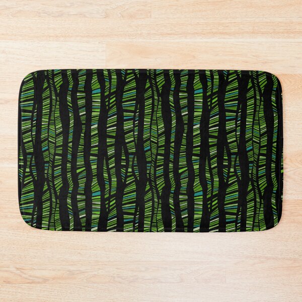 Item preview, Geometric Jungle Lines - Forest Green Palette designed and sold by Sketchbook Designs.