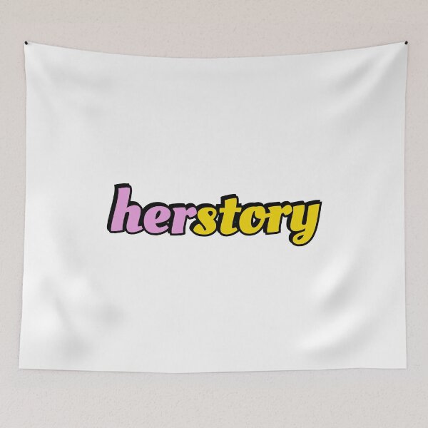Item preview, Herstory yellow pink designed and sold by Inspirationmotivation.