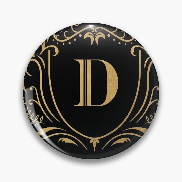 Artikelvorschau, D Monogramm, Buchstabe D, Initiale, Emblem | Gold entworfen und verkauft von rattob.