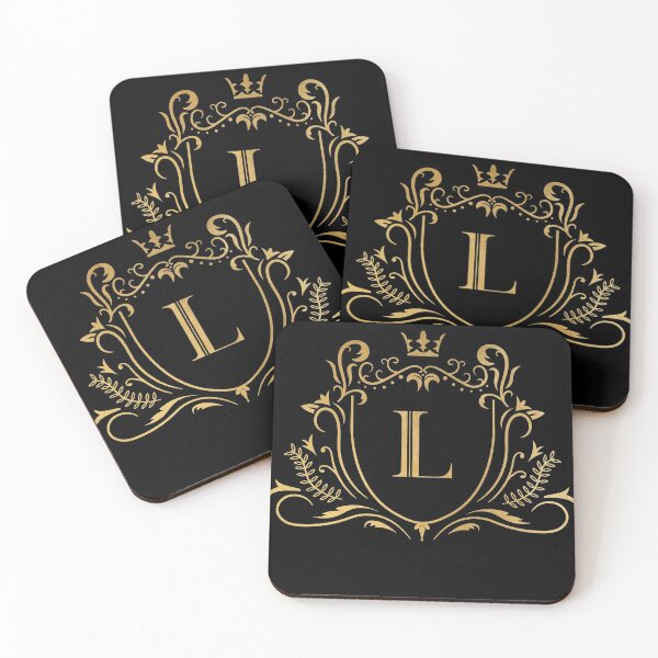 Item preview, L monogram, letter L, initial, emblem | gold designed and sold by rattob.