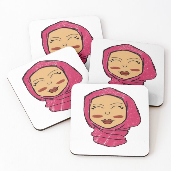Item preview, Soraya pink hijab smile - Sun-kissed cuties hijab designed and sold by SallayCaulker.