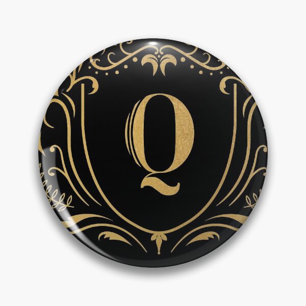 Artikelvorschau, Q Monogramm, Buchstabe Q, Initiale, Emblem | Gold entworfen und verkauft von rattob.