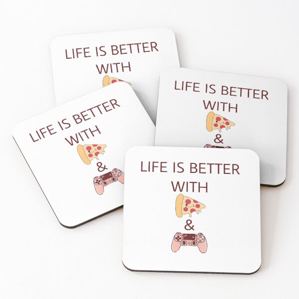 Item preview, Life is Better with Pizza and Gaming designed and sold by AthleticWolves.