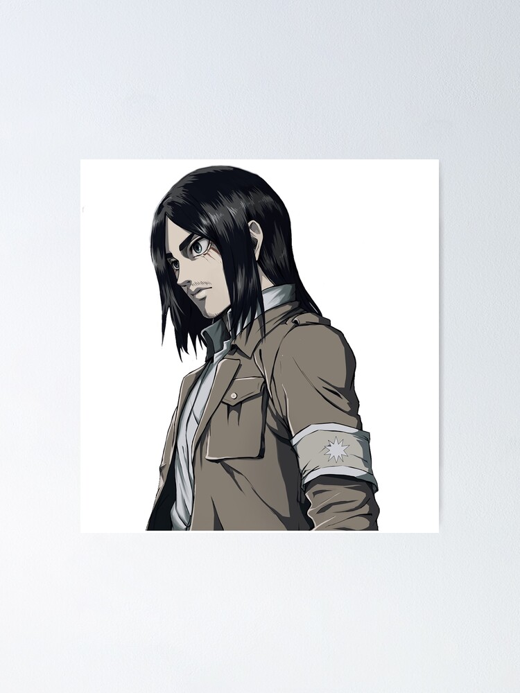 Eren Yeager Attack On Titan Poster For Sale By Tadowshop Redbubble