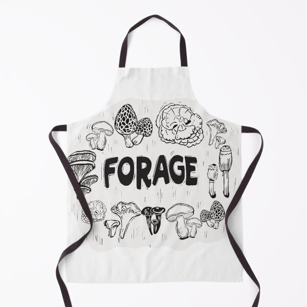 Item preview, Forage ~ Mushroom Foraging Design ~ Linoleum Block Style ~ Nature and Forest Inspired designed and sold by jodibeingjodi.