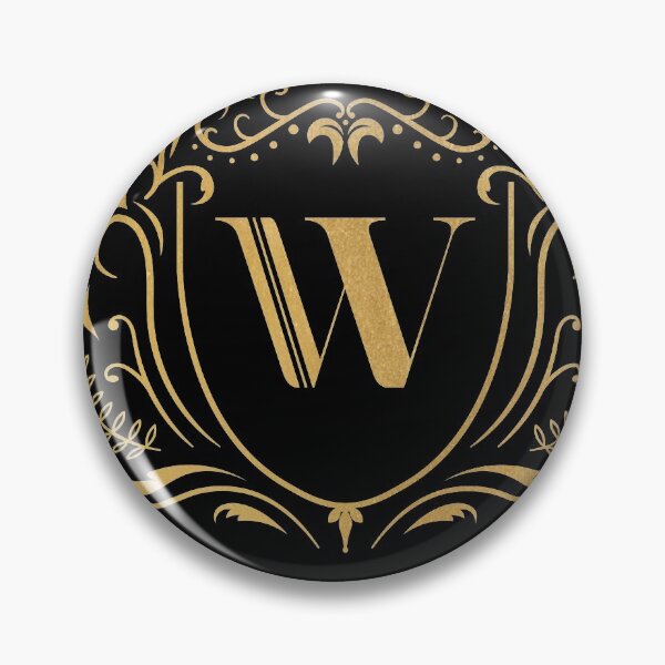 Artikelvorschau, W Monogramm, Buchstabe W, Initiale, Emblem | Gold entworfen und verkauft von rattob.