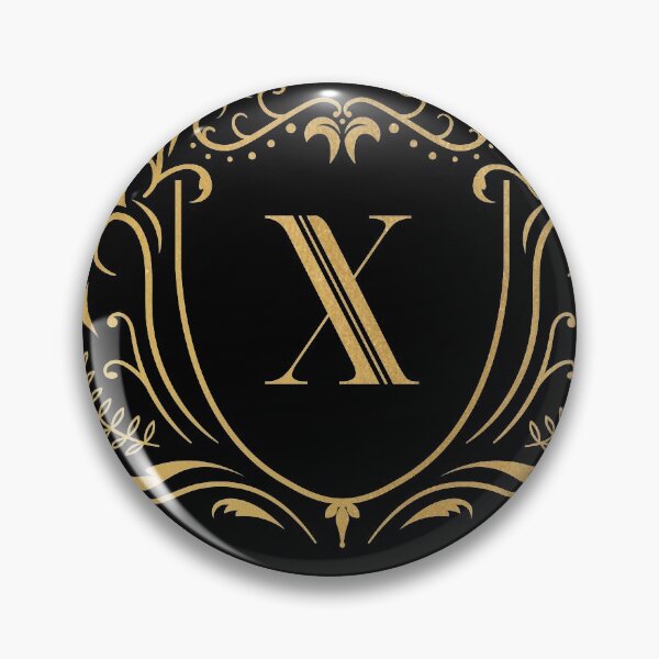 Artikelvorschau, X Monogramm, Buchstabe X, Initiale, Emblem | Gold entworfen und verkauft von rattob.