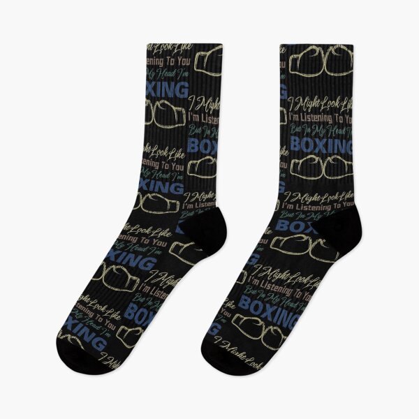 Item preview, I might look like I'm listening to you. But in my head, I'm boxing | boxing funny sayings quotes designed and sold by Awesome 4 all.