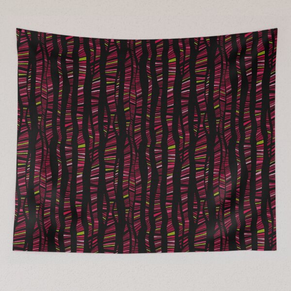 Item preview, Geometric Abstract Lines - Vibrant Warm Colours designed and sold by Sketchbook Designs.