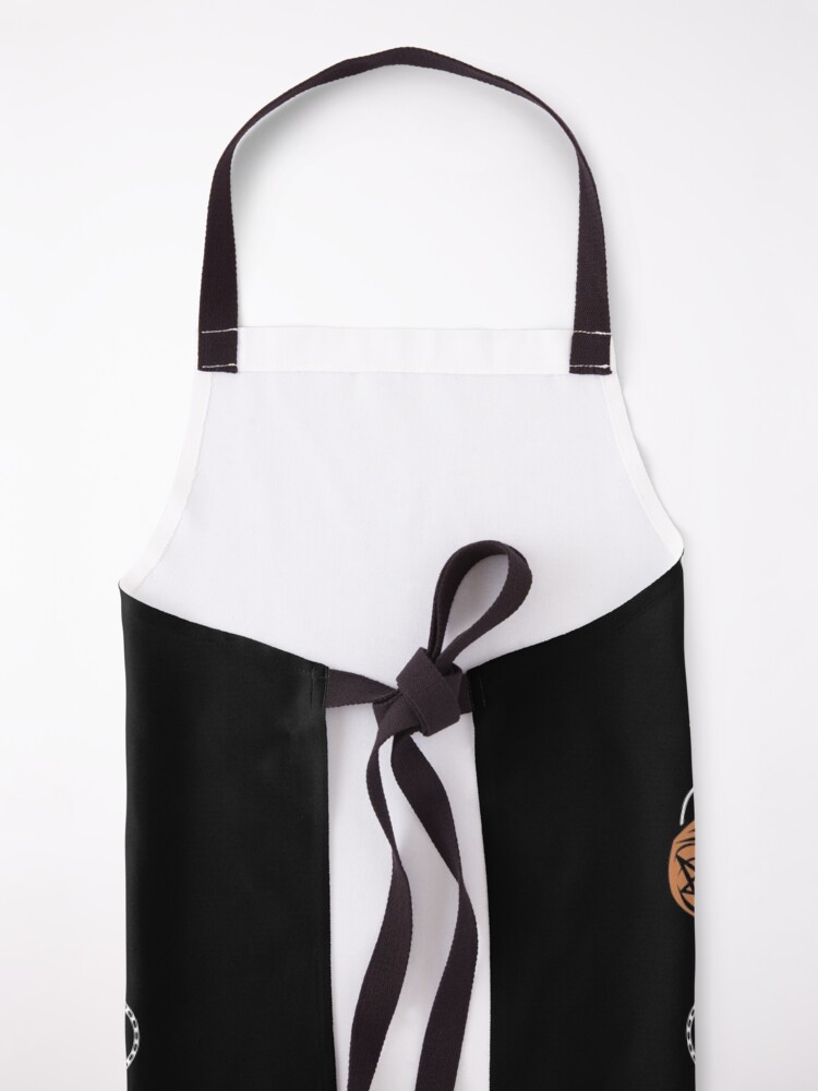 Alternate view of Hail Pizza! Eat Satan! Apron