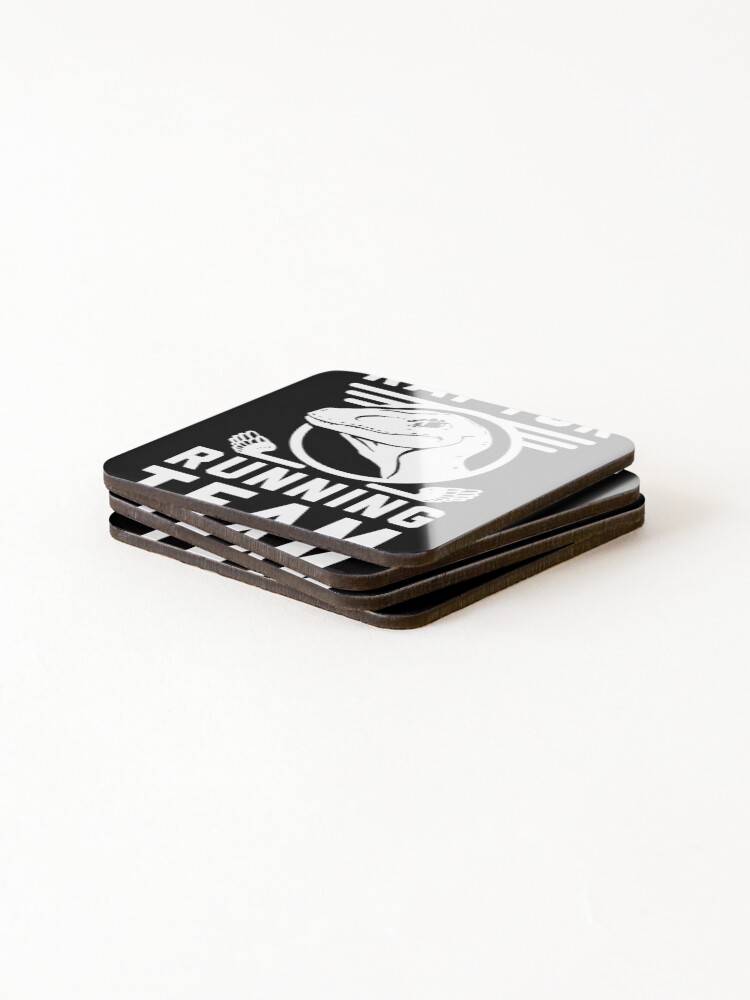 Thumbnail 4 of 5, Coasters (Set of 4), RAPTOR RUNNING TEAM designed and sold by HB2-Design.
