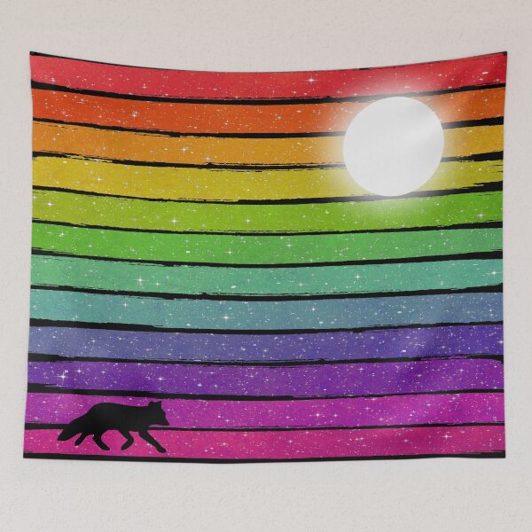 Item preview, Magical Rainbow Starry Night - Brush Strokes designed and sold by maryedenoa.