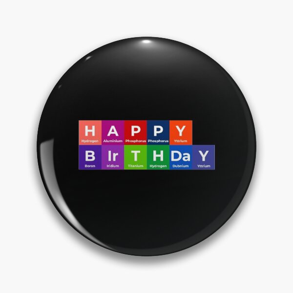 Item preview, Happy birthday Funny Chemistry Periodic Table Science Humor designed and sold by WarmlyGreetings.