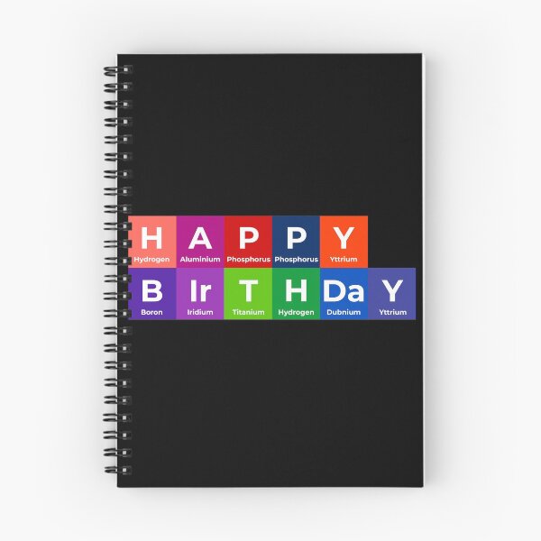 Item preview, Happy birthday Funny Chemistry Periodic Table Science Humor designed and sold by WarmlyGreetings.