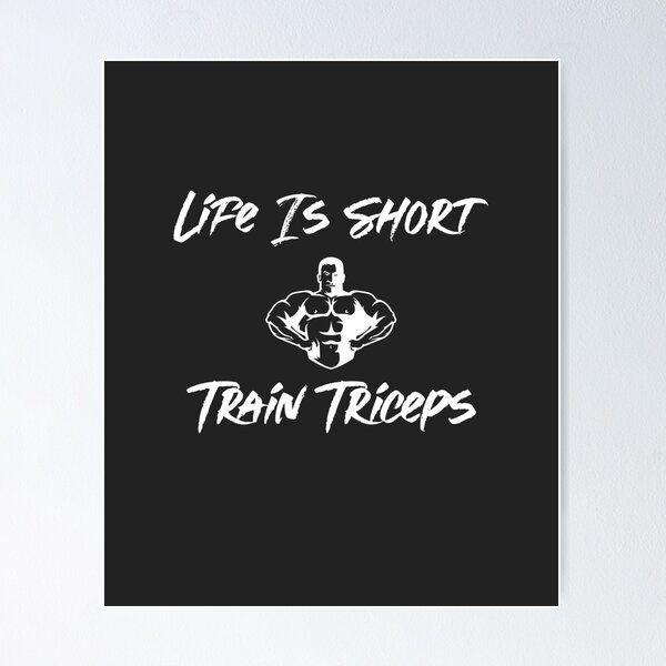 Motivational Inspirational Triceps Workout Exercise Gym Poster