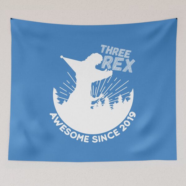 Item preview, AWESOME SINCE 2019, THREE REX, THREE YEARS OLD BIRTHDAY GIFT designed and sold by TheFirstOne.
