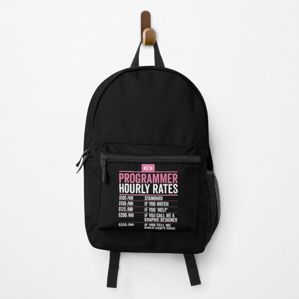 Item preview, Female Programmer Hourly Rate designed and sold by VDKMerch.