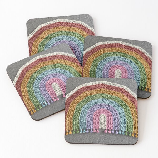 Item preview, Rainbow Drop crochet blanket  designed and sold by MeluCrochet.