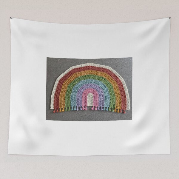 Item preview, Rainbow Drop crochet blanket  designed and sold by MeluCrochet.