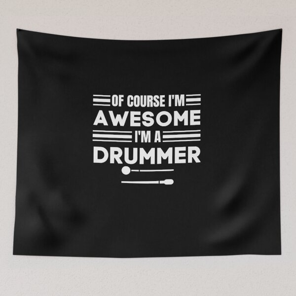 Item preview, i'm AWESOME i'm DRUMMER designed and sold by MyTrendStore.
